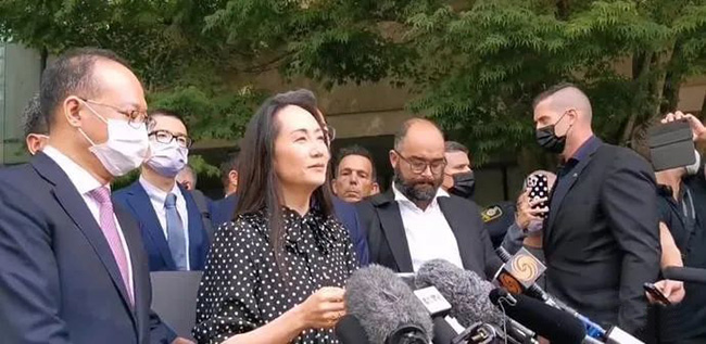 孟晚舟获释，今晚抵达深圳：感谢祖国和人民的支持！